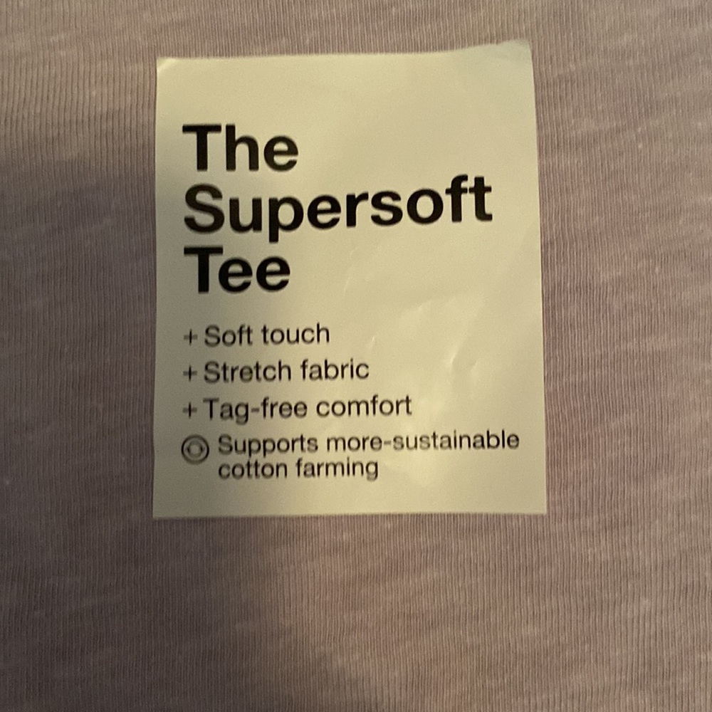 Sonoma size small super soft tee short sleeve shirt light purple NWT pastel - Picture 2 of 3